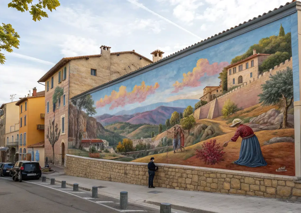 Les fresques murales contemporaines des villages audois